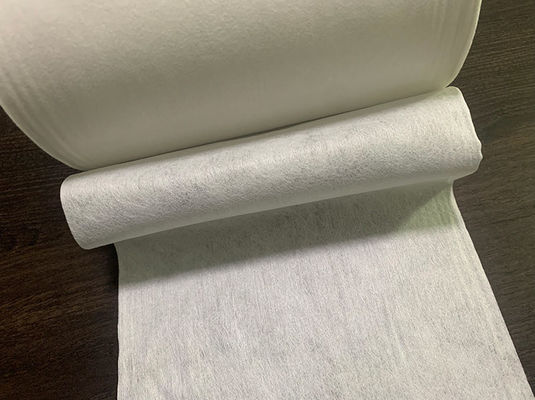 50g de witte Viscose en Polyester Niet-geweven Stof van Spunlace voor Katoenen Weefsel, Natte Stootkussens, veegt af