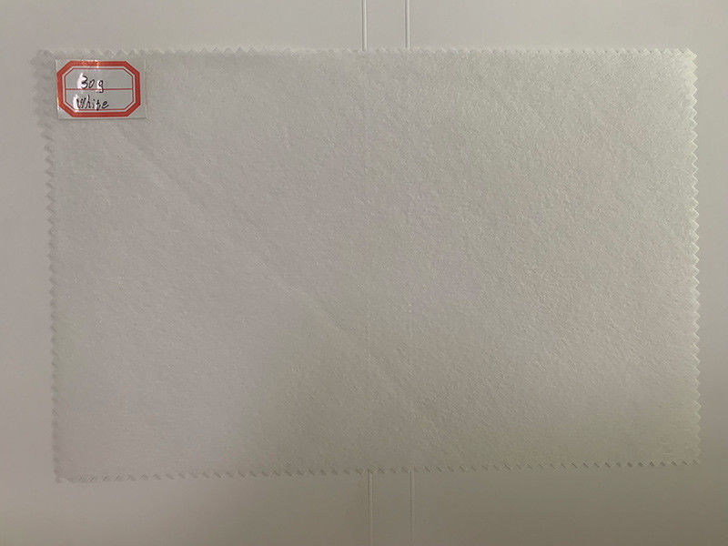 50g de witte Viscose en Polyester Niet-geweven Stof van Spunlace voor Katoenen Weefsel, Natte Stootkussens, veegt af