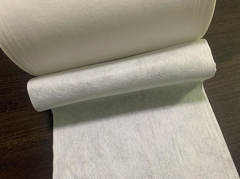 50g de witte Viscose en Polyester Niet-geweven Stof van Spunlace voor Katoenen Weefsel, Natte Stootkussens, veegt af